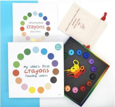 15 color non dirty hand wisdom ball crayon  Easy Drawing Non-toxic Ideal Drawing Tool Non-sticky Educational Toy